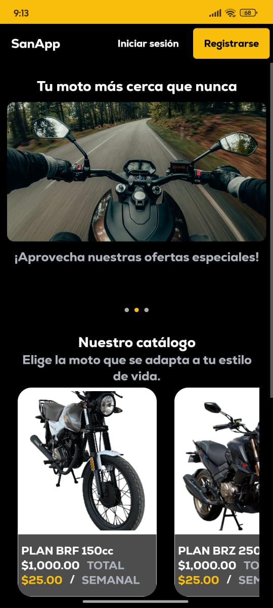 Interfaz Principal SANAPP